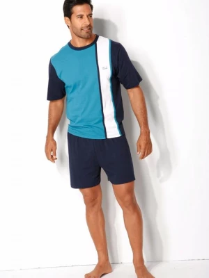 Foto van product H.I.S Pyjama kort navy / turquoise / wit