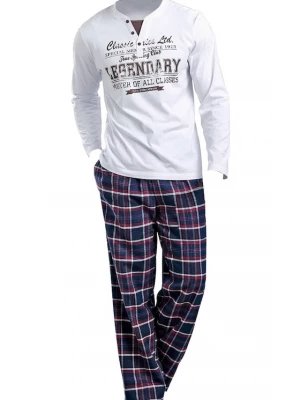 Foto van product H.I.S Pyjama lang marine / wit