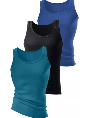 Foto van product H.I.S Shirt blauw / petrol / zwart