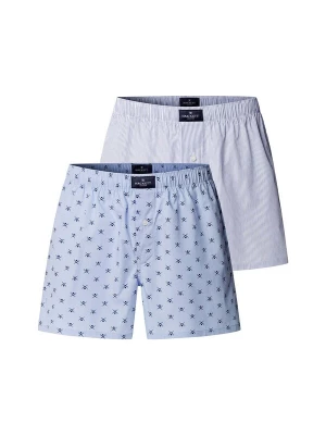 Foto van product Hackett London Boxershorts marine / lichtblauw / lichtgrijs