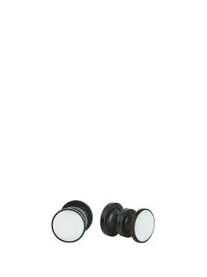 Foto van product Hackett London Manchetknopen 'Bachelor Studs' zwart / wit