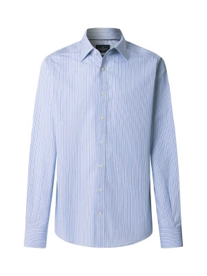 Foto van product Hackett London Overhemd 'End On End' navy / lichtblauw / wit