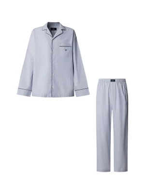 Foto van product Hackett London Pyjama lang blauw / grijs