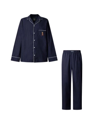 Foto van product Hackett London Pyjama lang royal blue / koningsblauw