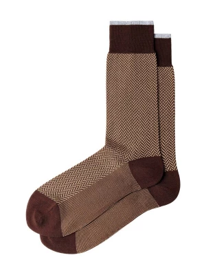 Foto van product Hackett London Sokken ' HERRINGBONE ' bruin
