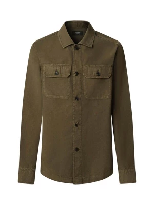 Foto van product Hackett London Tussenjas 'Heritage Twill' olijfgroen