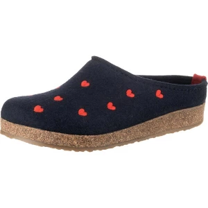 Foto van product HAFLINGER Clogs 'Grizzly Cuoricino' nachtblauw / rood