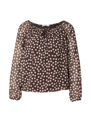 Foto van product Hailys Blouse 'Ca44ra' chocoladebruin / wit