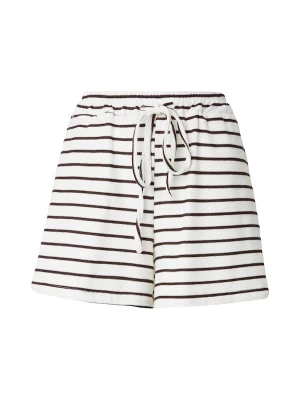 Foto van product Hailys Broek 'Te44rri' chocoladebruin / wit