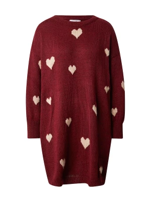 Foto van product Hailys Gebreide jurk 'Ra44iney' beige / rood