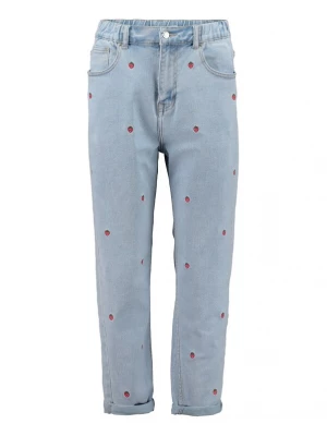 Foto van product Hailys Jeans 'Mi44rell' blauw denim / knalrood / zwart