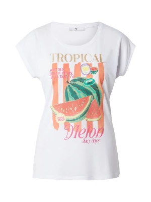 Foto van product Hailys Shirt 'El44enora' goud / donkergroen / watermeloen rood / wit