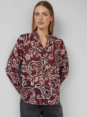 Foto van product Half doorschijnende chiffon blouse met all-over print s.Oliver