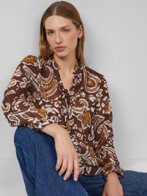 Foto van product Half doorschijnende chiffon blouse met all-over print s.Oliver