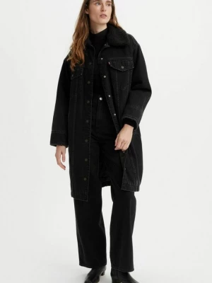 Foto van product Halflange jas Levi's gemêleerd zwart