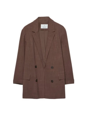 Foto van product Halflange jas Stradivarius donkerbruin