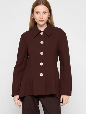 Foto van product Halflange jas Tory Burch donkerbruin