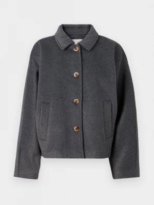 Foto van product Halflange jas Vero Moda donkergrijs gemêleerd