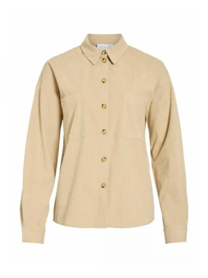 Foto van product Halflange jas Vila beige mêleerd