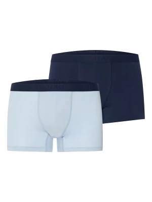 Foto van product Hanro Boxershorts ' Cotton Essentials ' lichtblauw / donkerblauw