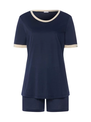 Foto van product Hanro Korte pyjama ' Laura ' donkerblauw