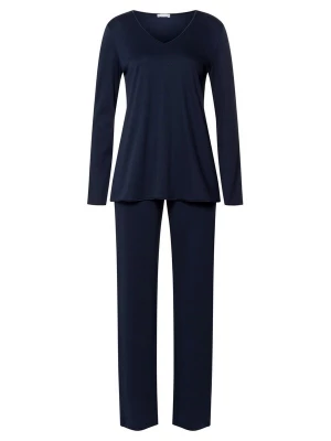 Foto van product Hanro Pyjama 'Cotton Silk' donkerblauw