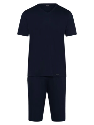 Foto van product Hanro Pyjama kort 'Night Selection' donkerblauw
