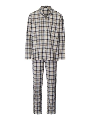 Foto van product Hanro Pyjama lang 'Cozy Comfort' beige / grijs / zwart