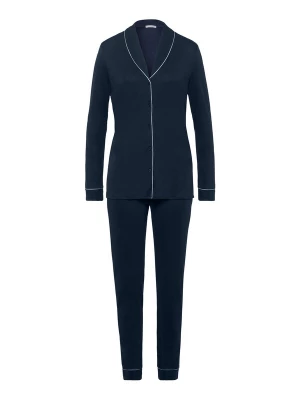 Foto van product Hanro Pyjama ' Natural Comfort ' donkerblauw