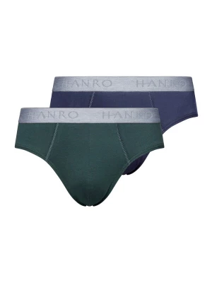 Foto van product Hanro Slip 'Essentials' donkerblauw / lichtgrijs / donkergroen