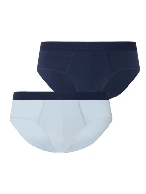 Foto van product Hanro Slip 'Essentials' navy / lichtblauw