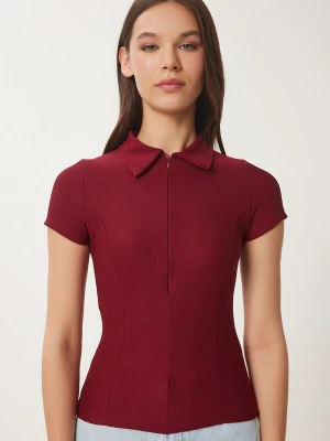 Foto van product Happiness İstanbul Blouse bourgogne Happiness Istanbul