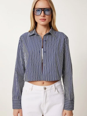 Foto van product Happiness İstanbul Blouse marine / wit Happiness Istanbul