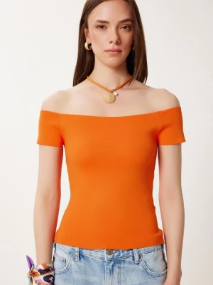 Foto van product Happiness İstanbul Gebreide top donkeroranje Happiness Istanbul