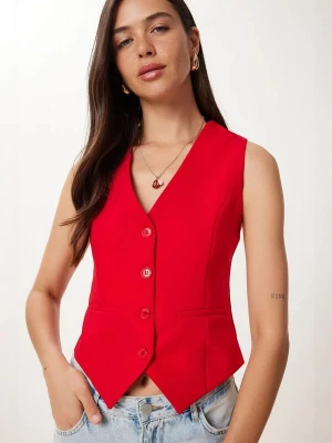 Foto van product Happiness İstanbul Gilet rood Happiness Istanbul