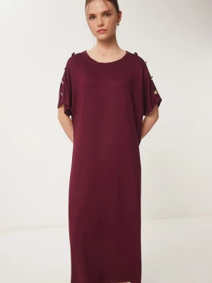 Foto van product Happiness İstanbul Jurk bourgogne Happiness Istanbul