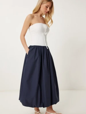 Foto van product Happiness İstanbul Jurk ecru / marine Happiness Istanbul