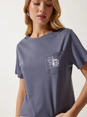Foto van product Happiness İstanbul Shirt basaltgrijs / wit Happiness Istanbul
