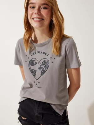 Foto van product Happiness İstanbul Shirt grijs / antraciet / zwart Happiness Istanbul