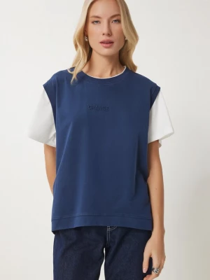 Foto van product Happiness İstanbul Shirt indigo / wit Happiness Istanbul
