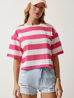 Foto van product Happiness İstanbul Shirt pink / wit Happiness Istanbul