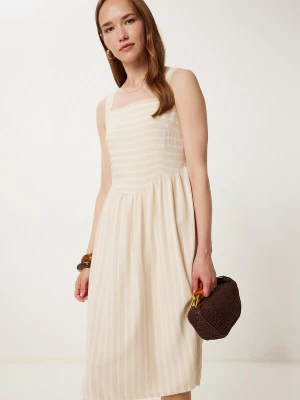 Foto van product Happiness İstanbul Zomerjurk crème / wit Happiness Istanbul