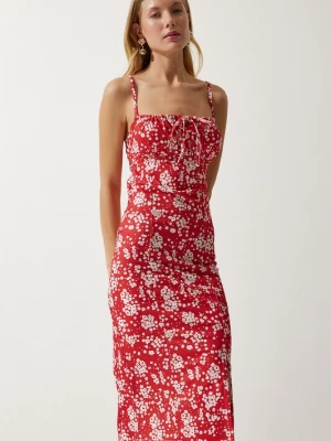 Foto van product Happiness İstanbul Zomerjurk rood / wit Happiness Istanbul