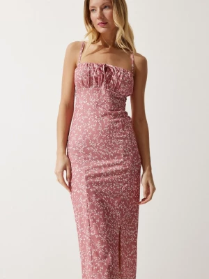 Foto van product Happiness İstanbul Zomerjurk rosa / wit Happiness Istanbul