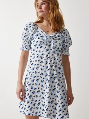 Foto van product Happiness İstanbul Zomerjurk royal blue / koningsblauw / zwart / wit Happiness Istanbul
