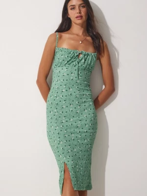 Foto van product Happiness İstanbul Zomerjurk turquoise / donkergroen / zwart / wit Happiness Istanbul
