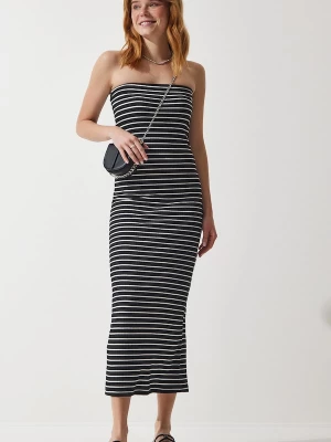 Foto van product Happiness İstanbul Zomerjurk zwart / wit Happiness Istanbul
