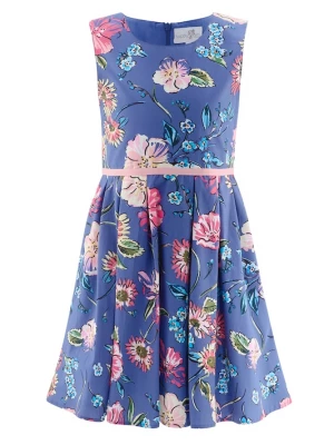 Foto van product happy girls Jurk azuur / donkerblauw / lichtroze / wit