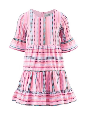 Foto van product happy girls Jurk azuur / pink / lichtroze / zwart