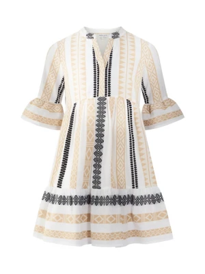 Foto van product happy girls Jurk beige / zwart / wit